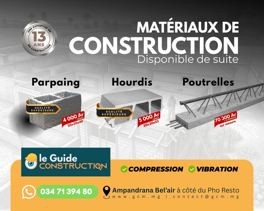 Le Guide Construction Madagascar